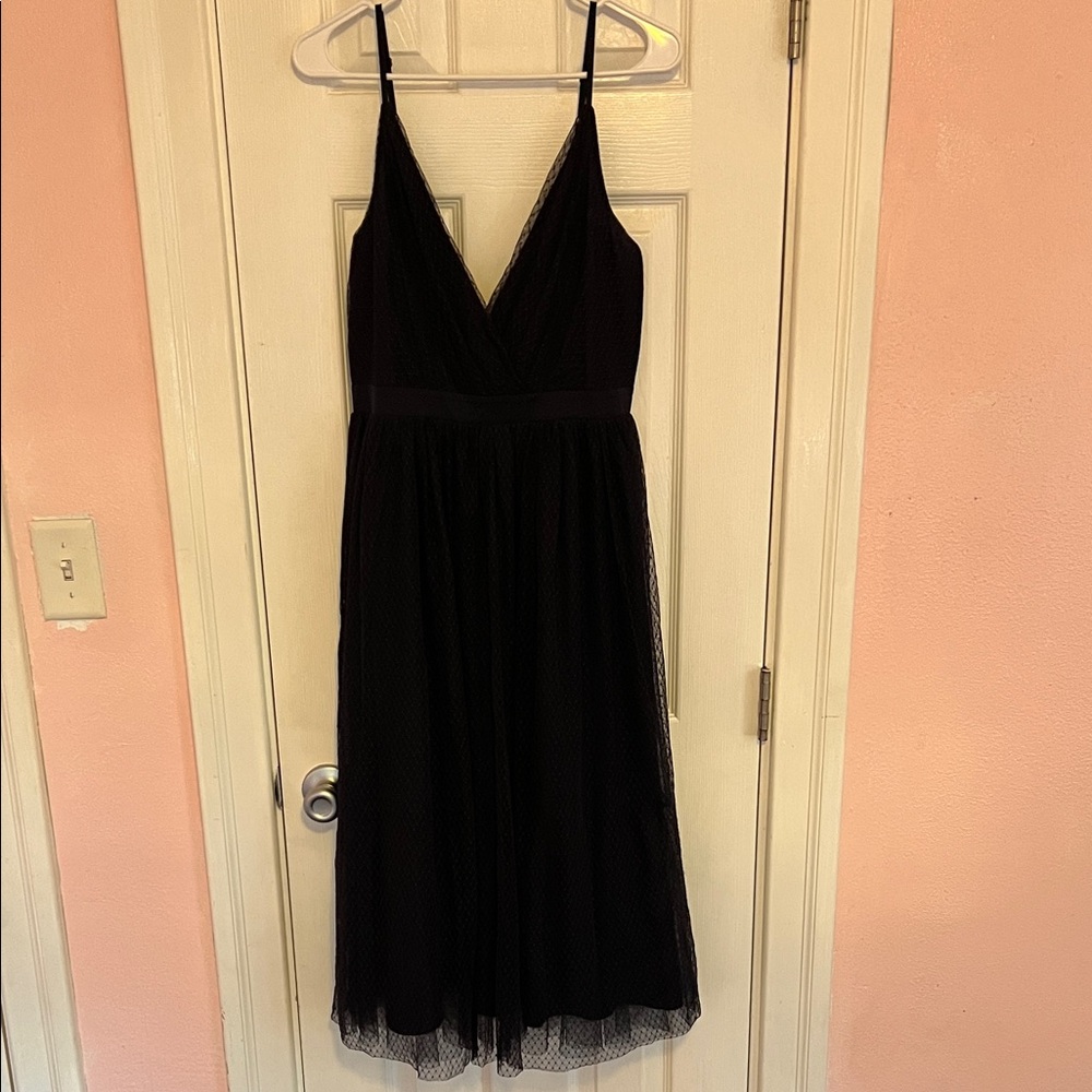 Express Elegant Black Midi Dress